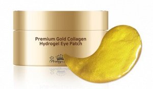 PrettySkin Патчи гидрогелевые для глаз с золотом и коллагеном Eye Patch Hydrogel Gold Collagen Premium, 90гр(60шт)
