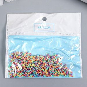 Бусины для творчества PVC «Колечки разноцветные фишки», набор ≈ 330 шт., 0.1x0.4x0.4 см