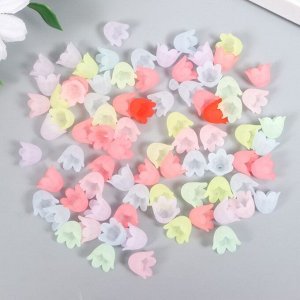 Бусины "Цветок ландыша пастель"  1,1х1,1х0,9 см