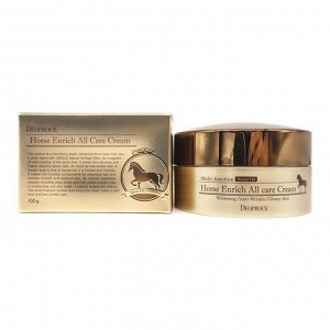 DEOPROCE Крем для лица питательный с лошадиным жиром HORSE ENRICH ALL CARE CREAM