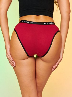 Набор женских трусов TOPANTY 1005, FIT, 5 шт/уп, Color Mix