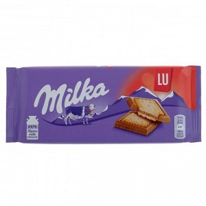 Подарок Шоколад молочный Milka LU / Милка Лю 87 г. (Германия)