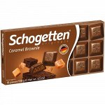 Шоколад Schogetten  Caramel Brownie /  Шогеттен &quot;Карамель Брауни&quot; 100 г
