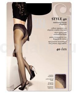 SiSi Style колготки c ажур. трусиками 40 den miele р.3 (M) матов. 1шт / 5шт / 073460