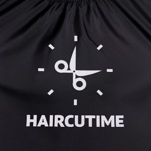 Queen fair Пеньюар парикмахерский «#HAIRСUTIME», цвет чёрный