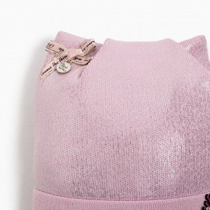 Шапка для девочки А.903, цвет розовый, размер 50-52 (3-5 лет)
