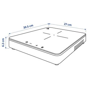 IKEA TILLREDA ТИЛЛЬРЕДА Переносная индукционная панель, 1 конфорка белый корпус