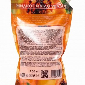 Крем-мыло жидкое VESTAR, "Тропическая папайя", дой-пак, 900 мл