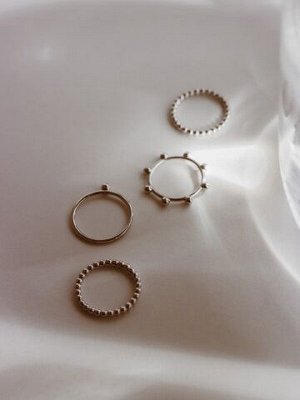 Серебряное кольцо-бесконечность "Bubble"