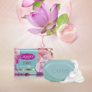 CAMAY Jolie Увлажнение 4 масел твердое мыло с ароматом акватики 85 гр