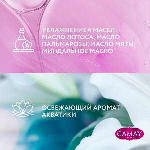 NEW ! CAMAY Jolie Увлажнение 4 масел твердое мыло с ароматом акватики 85 гр