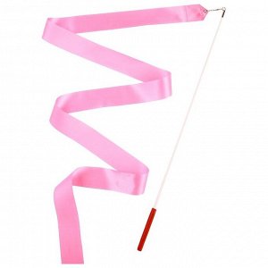 Лента для художественной гимнастики с палочкой Grace Dance, 6 м, цвет розовый