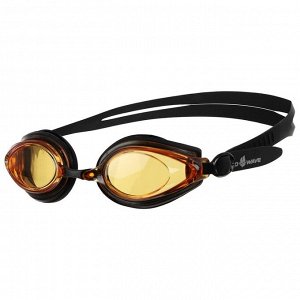 Очки для плавания Techno II, M0428 04 0 01W, цвет чёрный/жёлтый