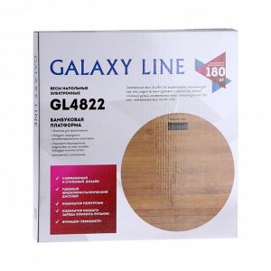 Весы напольные Galaxy LINE GL 4822, электронные, до180 кг, 1хCR2032 (в комплекте)