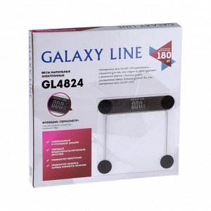 Весы напольные Galaxy LINE GL 4824, электронные, до180 кг, 2хААА (в комплекте)