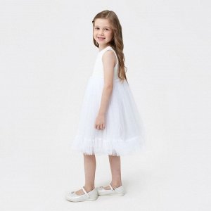 Платье для девочки MINAKU: PartyDress цвет белый, рост 134