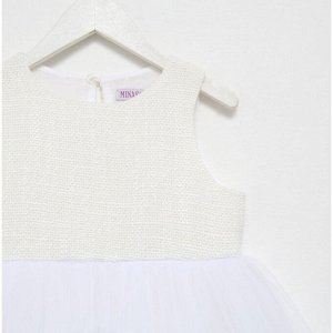 Платье для девочки MINAKU: PartyDress цвет белый, рост 110
