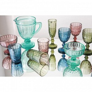 Набор бокалов стеклянных для шампанского Magistro «Ла-Манш», 160 мл, 7х20 см, 2 шт, цвет зелёный