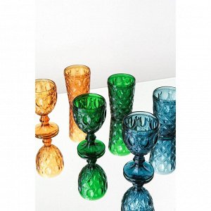 Набор стеклянных стаканов Magistro «Варьете», 465 мл, 8,5?14 см, 6 шт, цвет зелёный