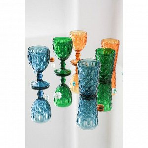 Набор стеклянных стаканов Magistro «Варьете», 465 мл, 8,5?14 см, 6 шт, цвет синий