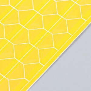 Набор уголков с кармашком для фотографий 102 уголка "Жёлтый с прозр. плёнкой" 10,3х14,8 см