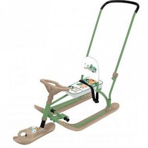 Снегокат Ника Twiny 2+ (Жирафик, кофейный/оливковый) TW2+/Ж