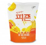 Кондиционер для белья Yellow Mimosa Softener с ароматом желтой мимозы 2100 мл, мягкая упаковка