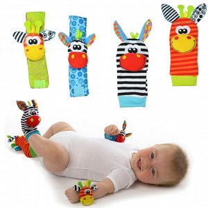 Погремушки носочки и напульсники набор носки браслеты для детей