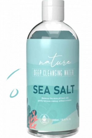 Sea Salt Deep Cleansing Water, Глубоко очищающая мицеллярная вода с экстрактом морской соли 250мл 1/40, Корея