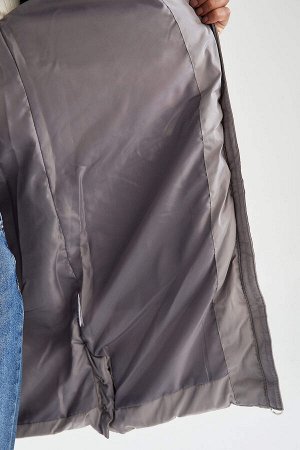 Регулярная посадка с капюшоном Warmtech Термоизолированное водонепроницаемое длинное надувное пальто Parka