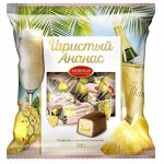 Конфеты АЗОВ помадные  с жилейной начинк, глази  &quot;ИГРИСТЫЙ АНАНАС&quot;  250г (1x18)(#8) Россия (шк 5259)