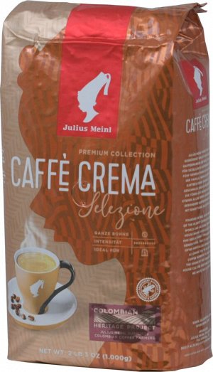 Jaf Tea JULIUS MEINL. Caffe Crema (зерновой) 1 кг. мягкая упаковка