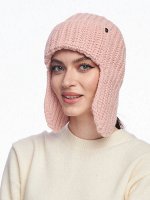 Ушанка с шерстью на флисе YC 1036