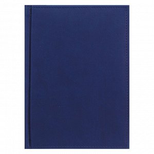 Ежедневник недатированный А5, 160 листов "Вивелла", обложка искусственная кожа, перфорация углов, тёмно-синий