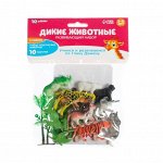 Развивающий набор фигурок для детей «Дикие животные» с карточками, по методике Домана
