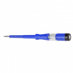 Отвертка-пробник индикаторная шлицевая, 190мм. UVT-M15 190/600V BLUE