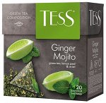 Чай Tess Ginger Mojito green (1,8 гр.* 20 *12)