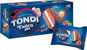 Tondi, choco Pie клубничный 180 г