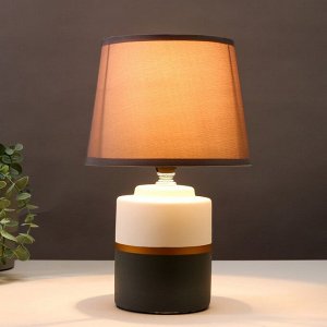 Настольная лампа 16820/1GR E14 40Вт бело-серый h.30см RISALUX