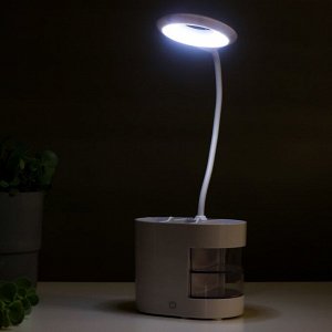 Настольная лампа 16813/1 LED 5Вт USB белый 8х12х43 см