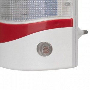 RISALUX Ночник с датчиком освещенности, 4_LED Х 1 Вт, 9 см B (220В) пластик МИКС