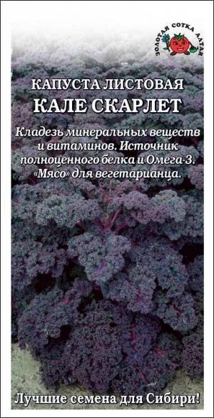 Капуста Кале Скарлет листовая /Сотка/ 0,3г/ выс. 80-100см красн./*1200