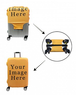 Чехол для чемодана с ярким принтом "Самолет" (30-32 дюйма), цвет синий