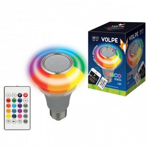 Лампочка-колонка для диско, с динамиком и Bluetooth 8 W, E27, многоцветный ULI-Q340 8W/RGB/E27