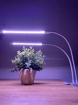 Фитосветильник для растений светодиодный с таймером, на прищепке. Спектр для фотосинтеза. ULT-P33-15W/SPLE/TM IP40 WHITE