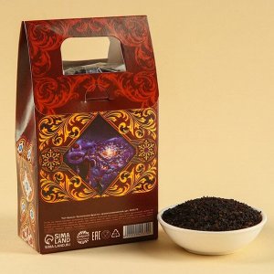 Чай чёрный «Сказочного года», вкус: тропические фрукты, 100 г.
