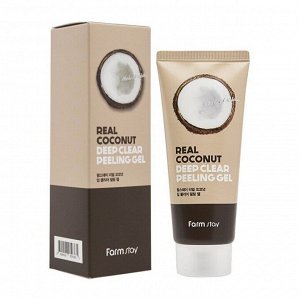 ПИЛИНГ - ГЕЛЬ ДЛЯ ЛИЦА С ЭКСТРАКТОМ КОКОСА REAL COCONUT DEEP CLEAR PEELING GEL, 100мл