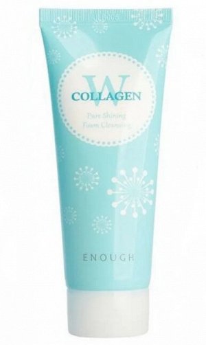 ПЕНКА ДЛЯ УМЫВАНИЯ С МОРСКИМ КОЛЛАГЕНОМ W COLLAGEN PURE SHINING FOAM CLEANSING, 100мл ENOUGH