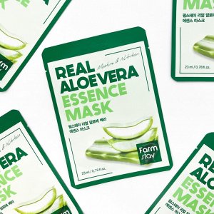 МАСКА ТКАНЕВАЯ ДЛЯ ЛИЦА С ЭКСТРАКТОМ АЛОЭ ВЕРА REAL ALOE VERA ESSENCE MASK, 23мл