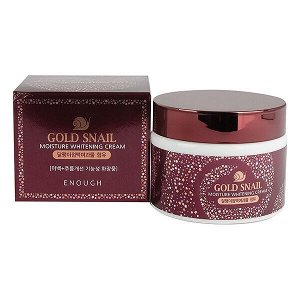 КРЕМ ДЛЯ ЛИЦА C ЭКСТРАКТОМ ЗОЛОТОЙ УЛИТКИ GOLD SNAIL MOISTURE WHITENING CREAM, 50гр ENOUGH